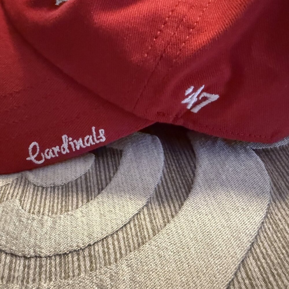 '47 Brand St. Louis Cardinals Hat Womens Red Adjustable Strap Cap Baseball EUC - Picture 2 of 5